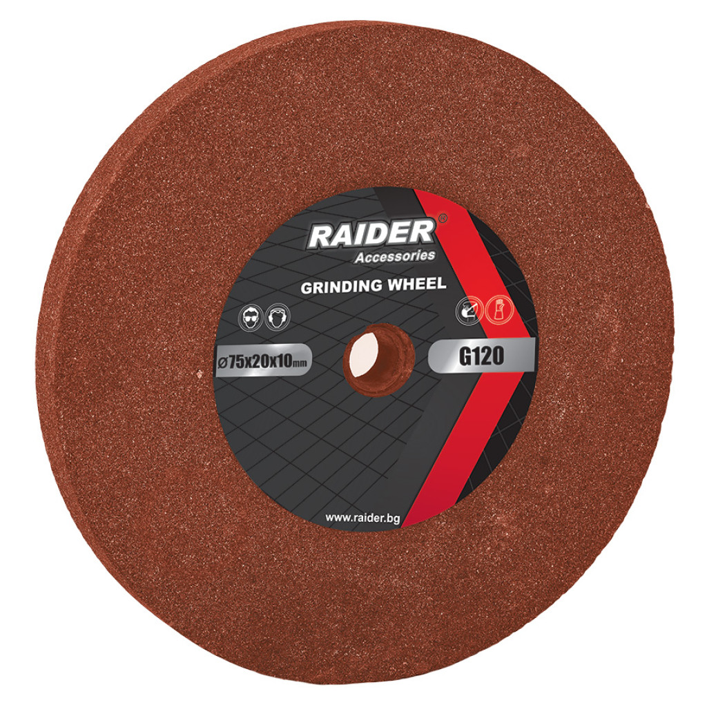 Диск за шмиргел ø72x20xø10mm червен G400 – Raider Power Tools – снимка 1