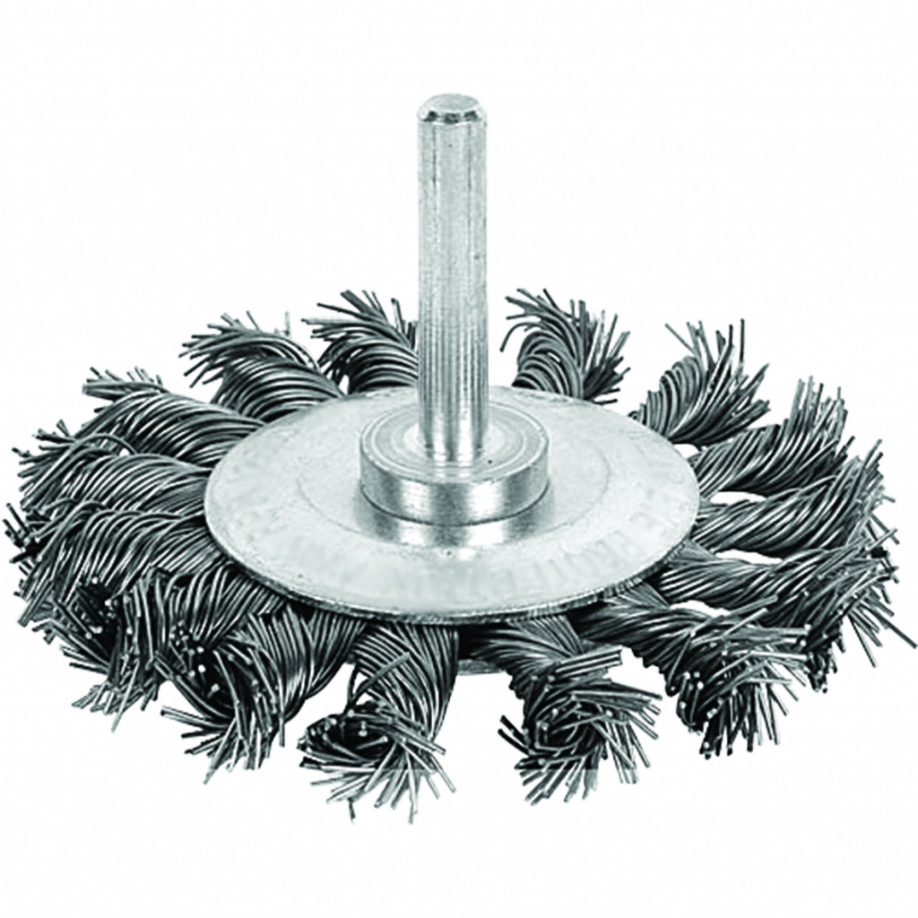 Четка за бормашина плоска плетена ø75mm (3") – Raider Power Tools – снимка 1