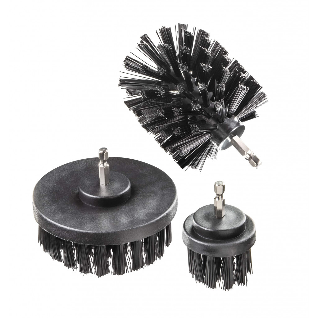 Четки за бормашина и винтоверт HEX 1/4" 3бр. к-т – Raider Power Tools – снимка 1