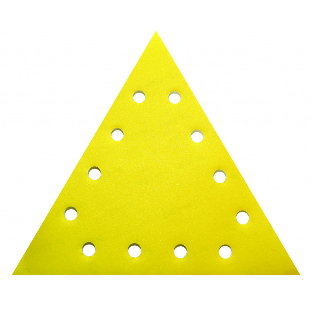 Шкурка VELCRO триъгълна 285mm grit 80 5pcs. – Raider Power Tools – снимка 1