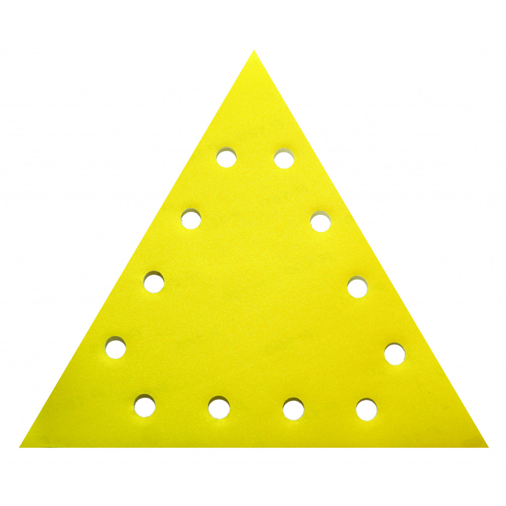 Шкурка VELCRO триъгълна 285mm grit 150 5pcs. – Raider Power Tools – снимка 1