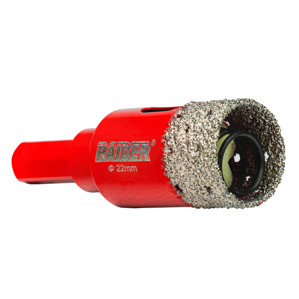 Боркорона Diamond с пружина за бормашина Ø22mm – Raider Power Tools – снимка 1