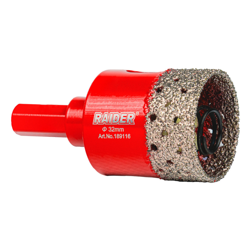 Боркорона Diamond с пружина за бормашина Ø32mm – Raider Power Tools – снимка 1