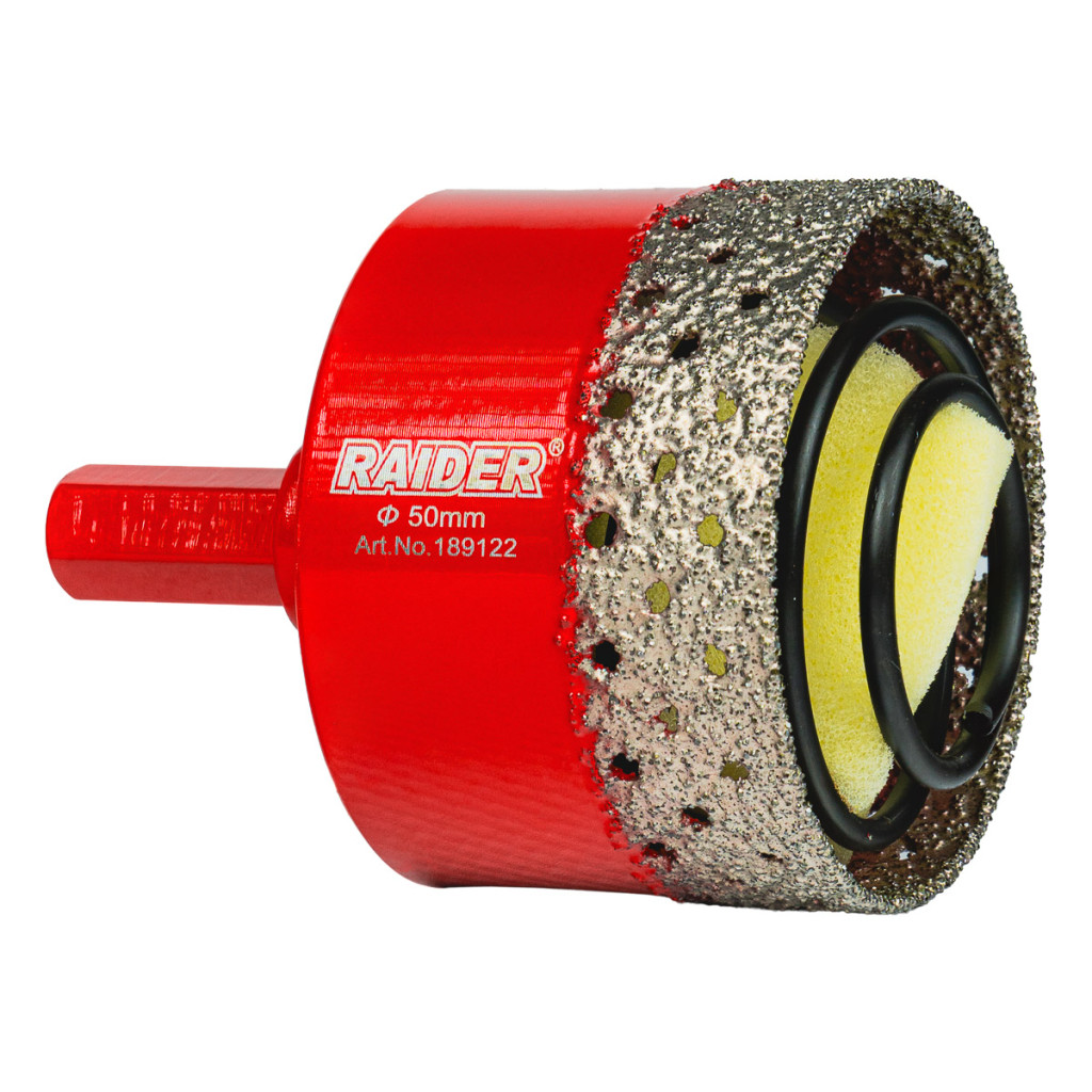 Боркорона Diamond с пружина за бормашина Ø50mm – Raider Power Tools – снимка 1