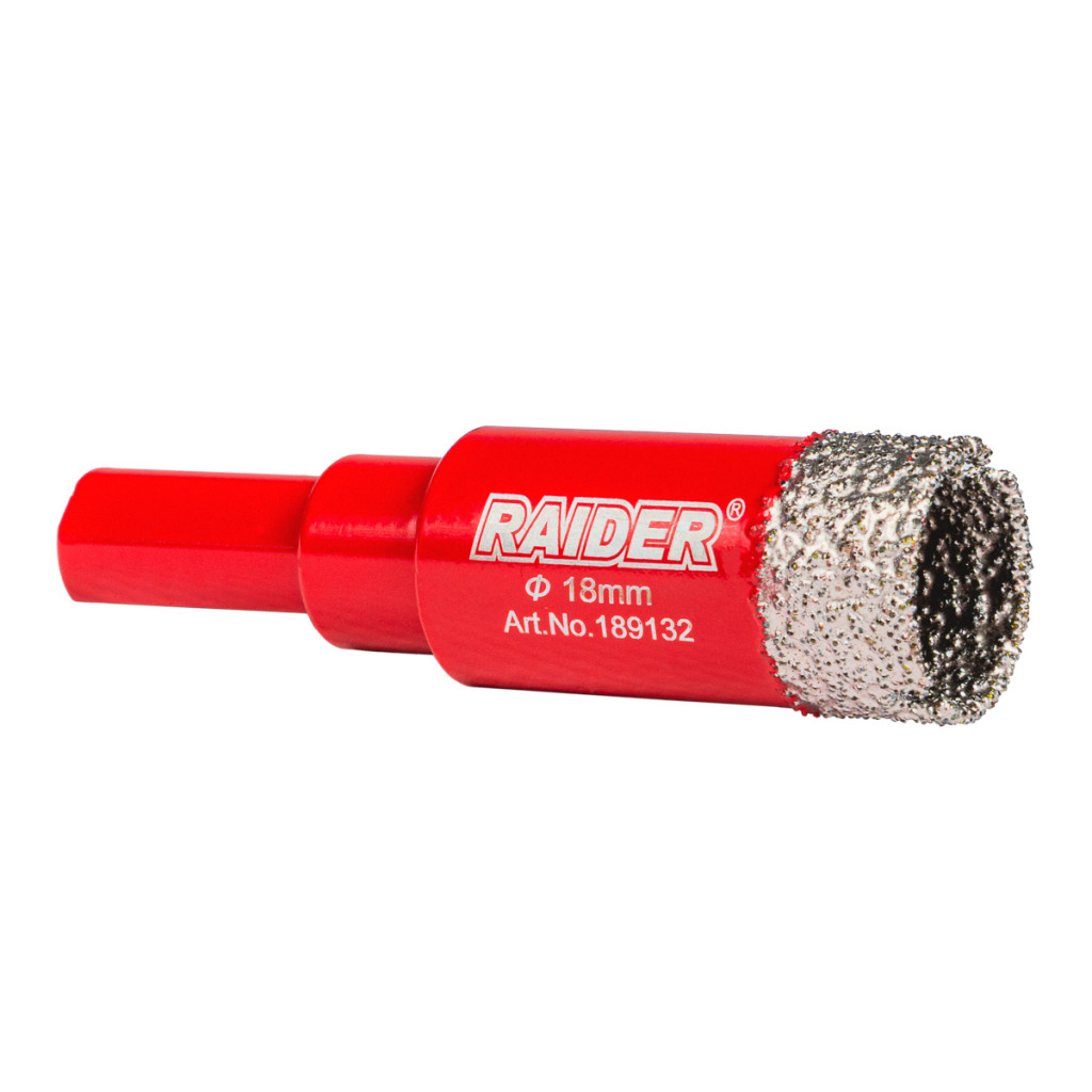 Боркорона Diamond Dry за бормашина Ø18mm – Raider Power Tools – снимка 1