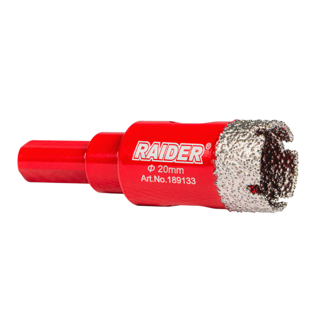 Боркорона Diamond Dry за бормашина Ø20mm – Raider Power Tools – снимка 1