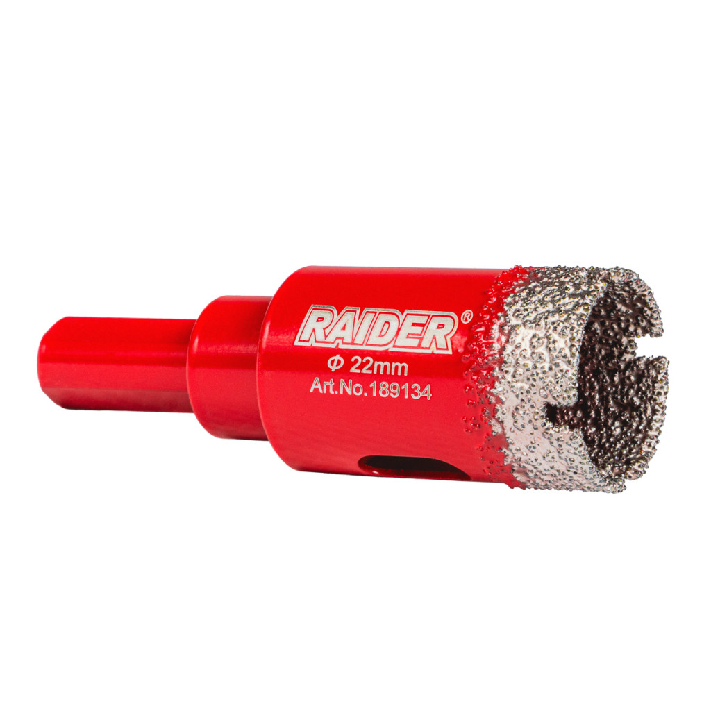 Боркорона Diamond Dry за бормашина Ø22mm – Raider Power Tools – снимка 1