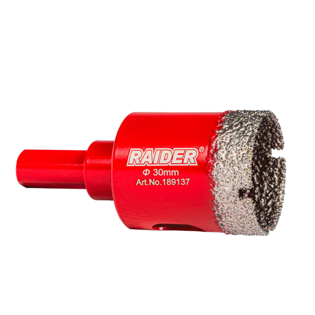 Боркорона Diamond Dry за бормашина Ø30mm – Raider Power Tools – снимка 1