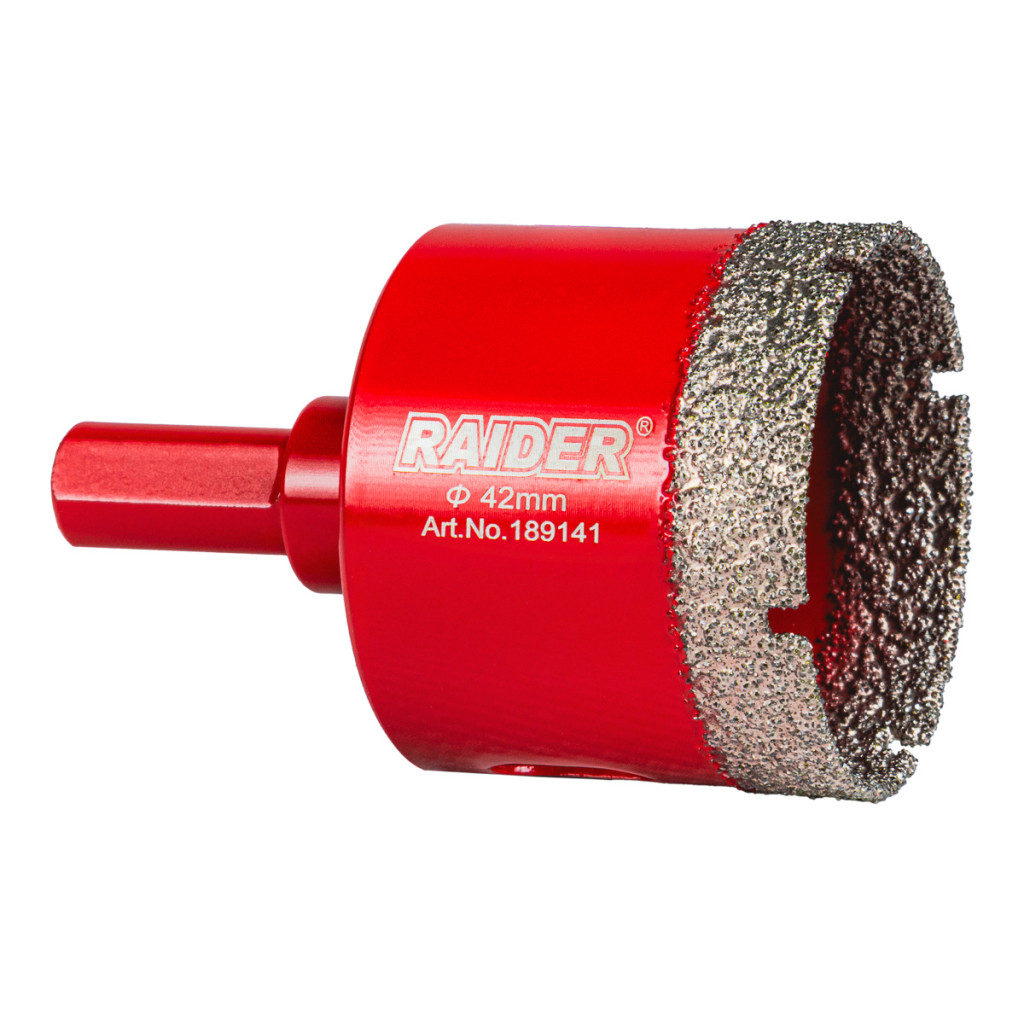 Боркорона Diamond Dry за бормашина Ø42mm – Raider Power Tools – снимка 1
