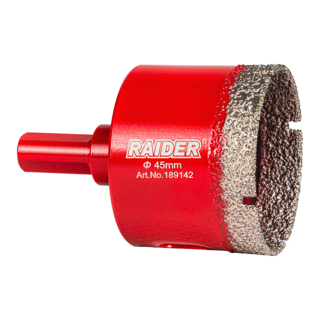 Боркорона Diamond Dry за бормашина Ø45mm – Raider Power Tools – снимка 1