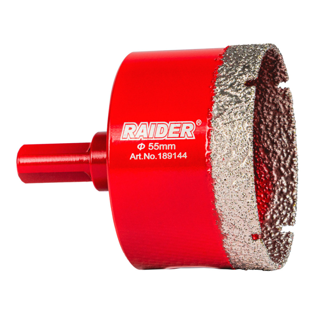 Боркорона Diamond Dry за бормашина Ø55mm – Raider Power Tools – снимка 1