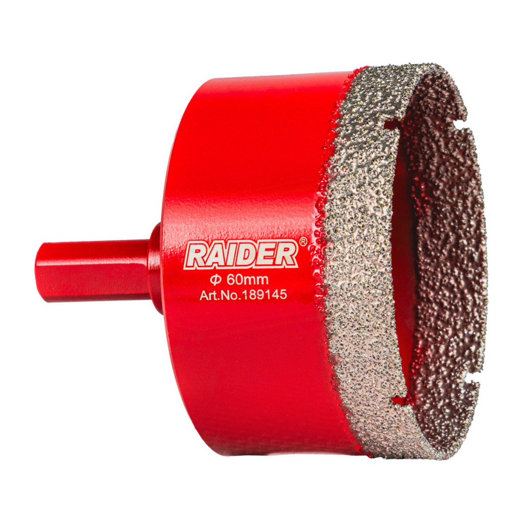 Боркорона Diamond Dry за бормашина Ø60mm – Raider Power Tools – снимка 1