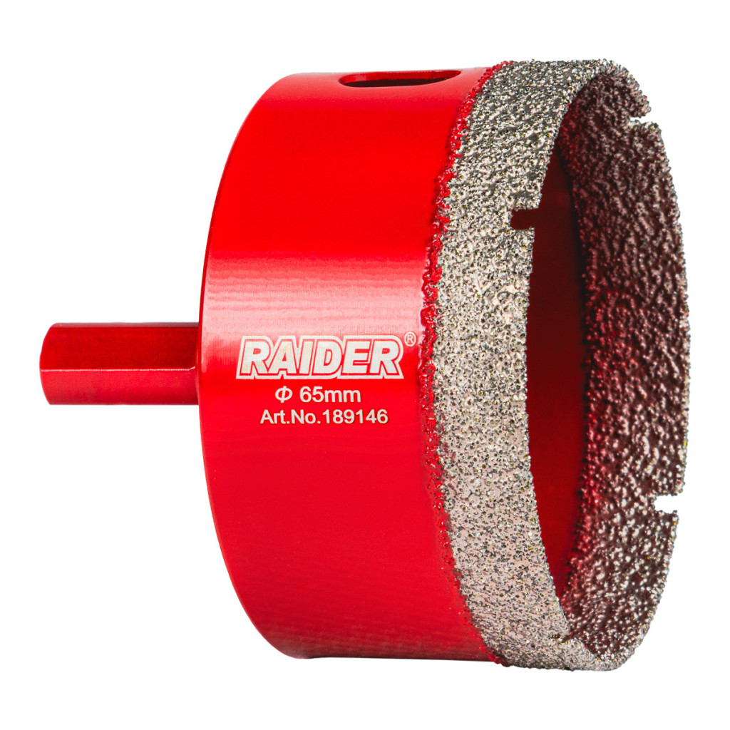 Боркорона Diamond Dry за бормашина Ø65mm – Raider Power Tools – снимка 1