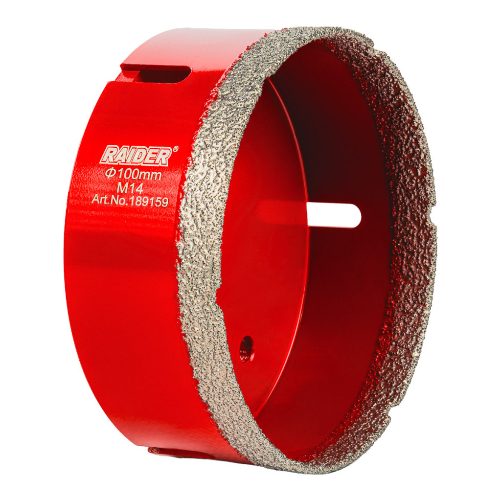 Боркорона Diamond Dry M14 Ø100mm – Raider Power Tools – снимка 1