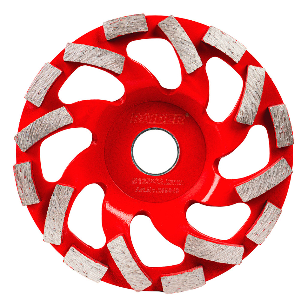 Диск диамантен за шлайфане 125x22.2mm LL – Raider Power Tools – снимка 1