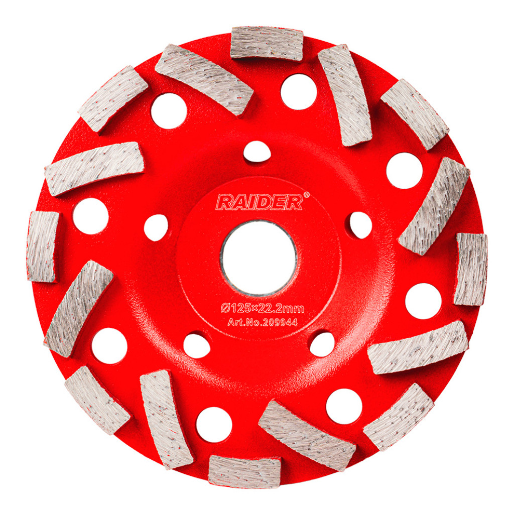 Диск диамантен за шлайфане 125x22.2mm LR – Raider Power Tools – снимка 1