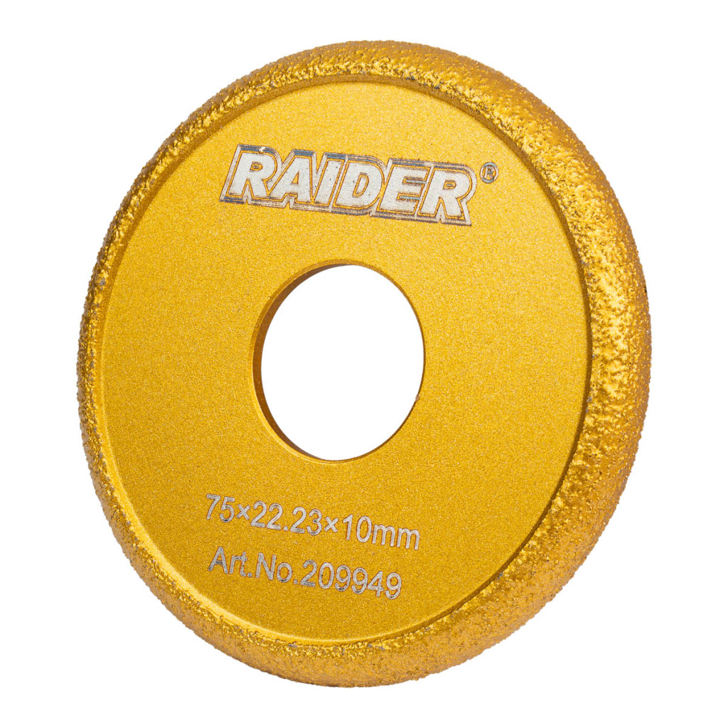 Диск диамантен за шлайфане 10mm – за U-образни канали – Raider Power Tools – снимка 1