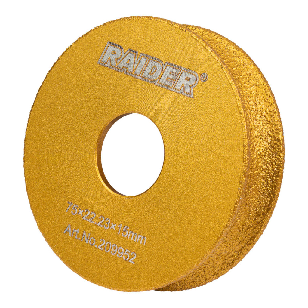 Диск диамантен за кръглo шлайфане ръбове 15mm – Raider Power Tools – снимка 1