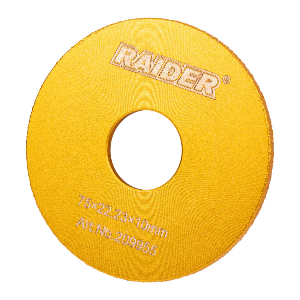 Диск диамантен за полукръглo шлайфане ръбове 10mm – Raider Power Tools – снимка 1