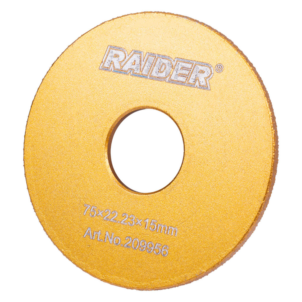 Диск диамантен за полукръглo шлайфане ръбове 15mm – Raider Power Tools – снимка 1