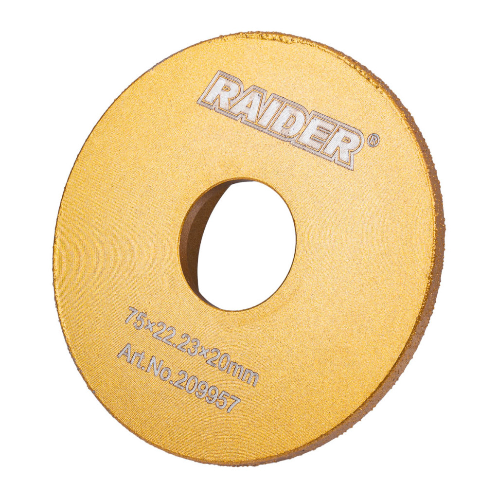 Диск диамантен за полукръглo шлайфане ръбове 20mm – Raider Power Tools – снимка 1