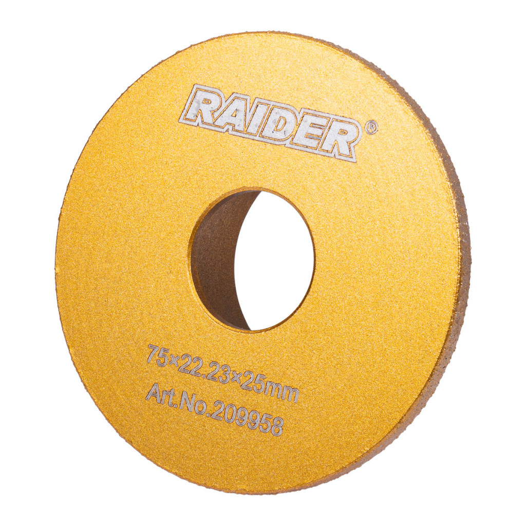 Диск диамантен за полукръглo шлайфане ръбове 25mm – Raider Power Tools – снимка 1