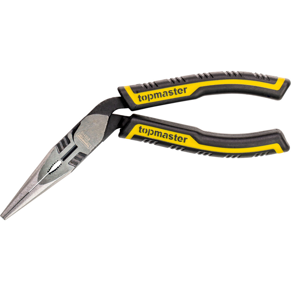 Клещи дългоусти с извита глава трето поколение 200 mm Topmaster Professional