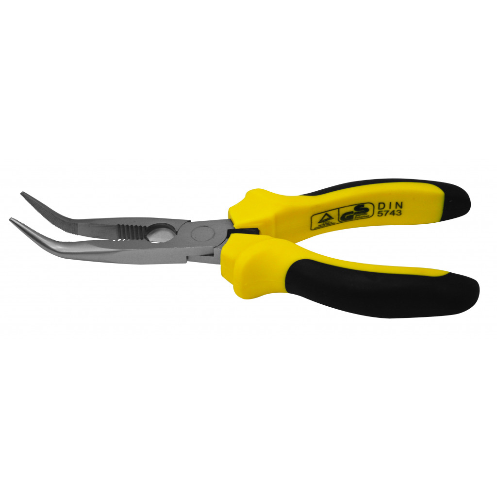 Клещи островърхи извити 200mm 45° Topmaster Professional
