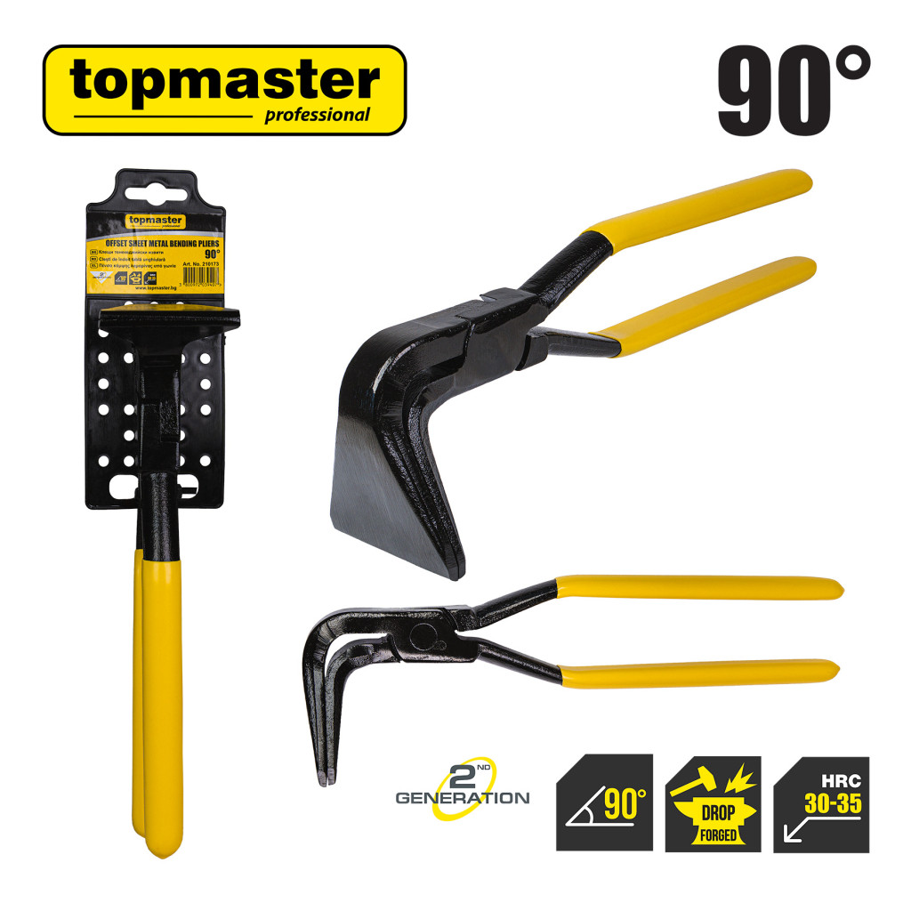 Клещи тенекеджийски извити 90° ТМР – Top Master Pro – снимка 1