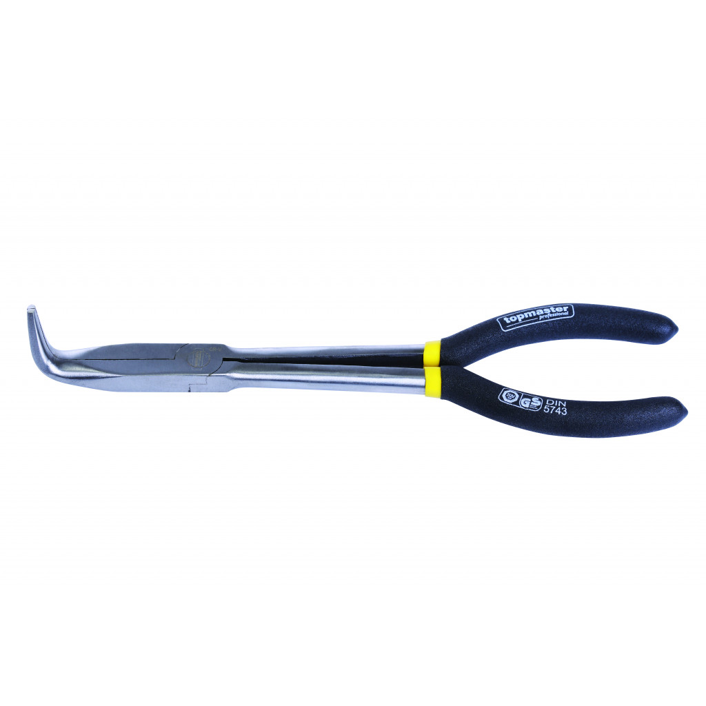 Клещи дългоусти извити 90° 275mm CR-V Topmaster Professional – Top Master Pro – снимка 1