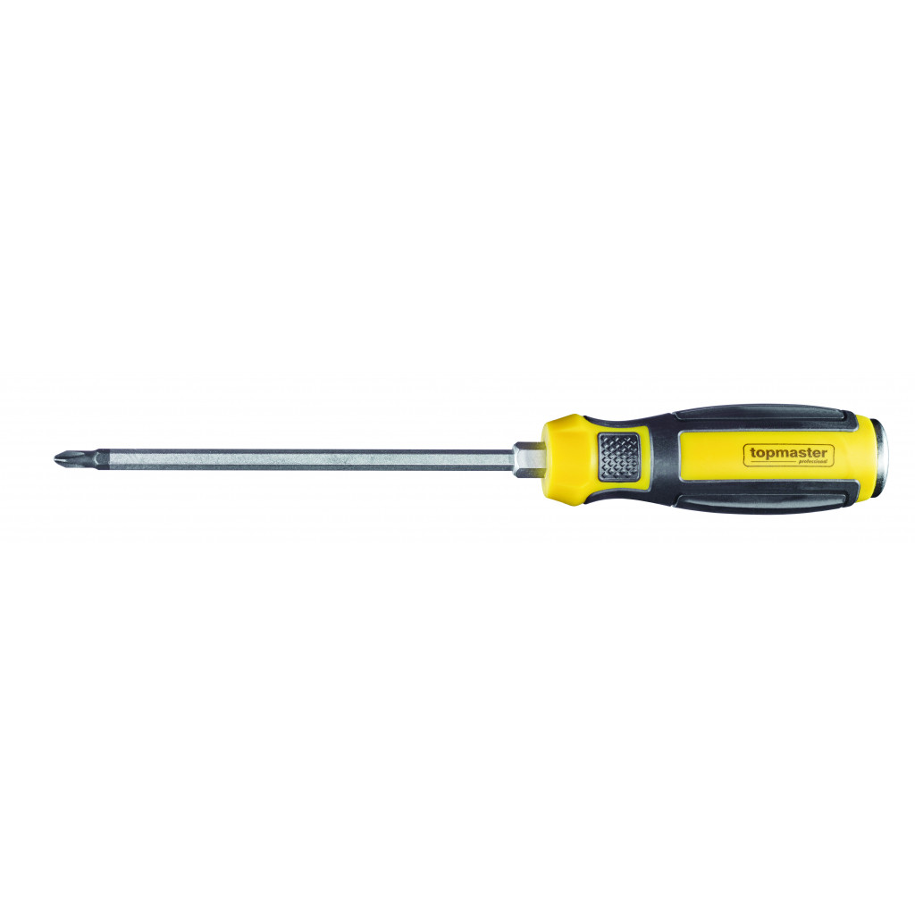 Отвертка кръст. шестгр. 6х125mm CR-V Topmaster Professional