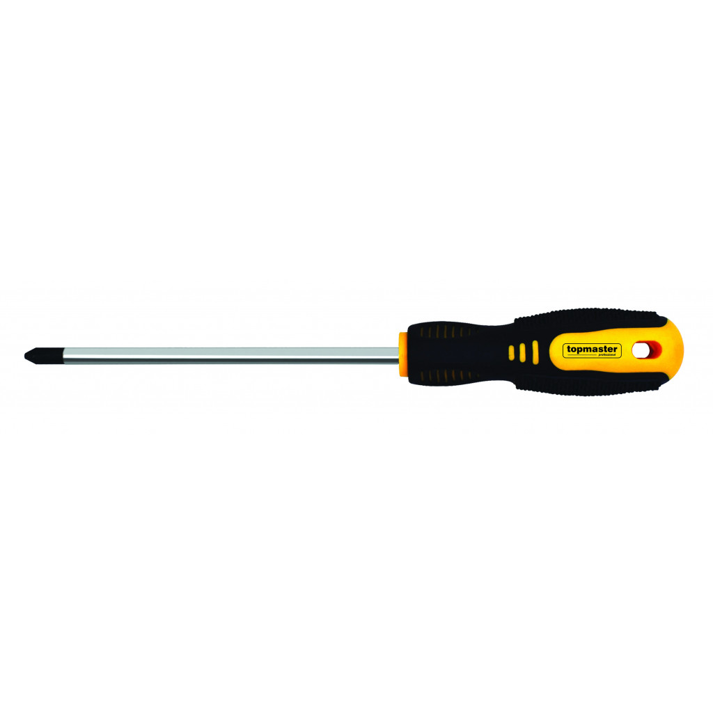 Отвертка кръстата PH0 Х100mm CR-V Topmaster Professional (12/240) – Top Master Pro – снимка 1