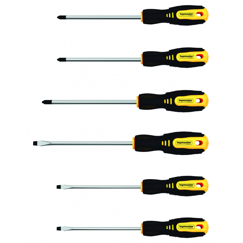 Отвертки к-т 6 бр CR-V Topmaster Professional – Top Master Pro – снимка 1