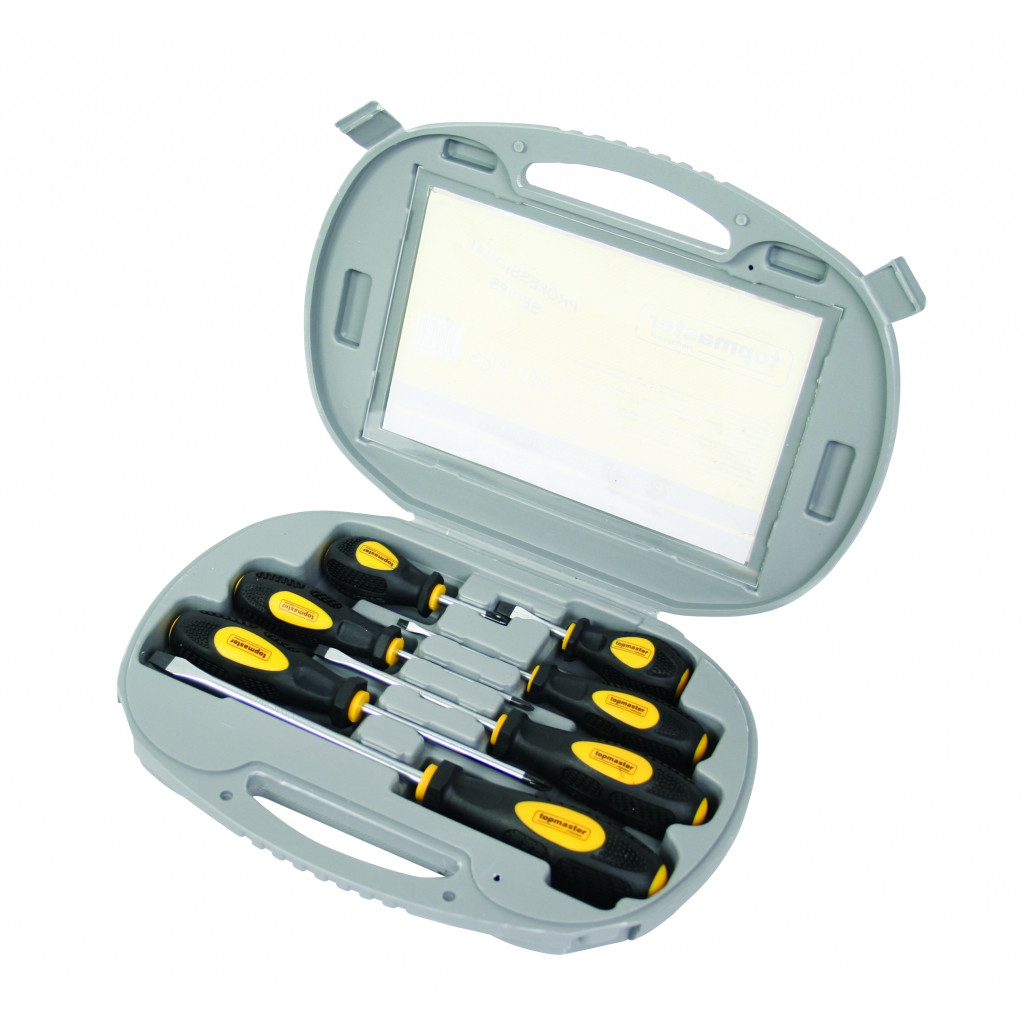 Отвертки к-т 7бр куфар CR-V Topmaster Professional – Top Master Pro – снимка 1