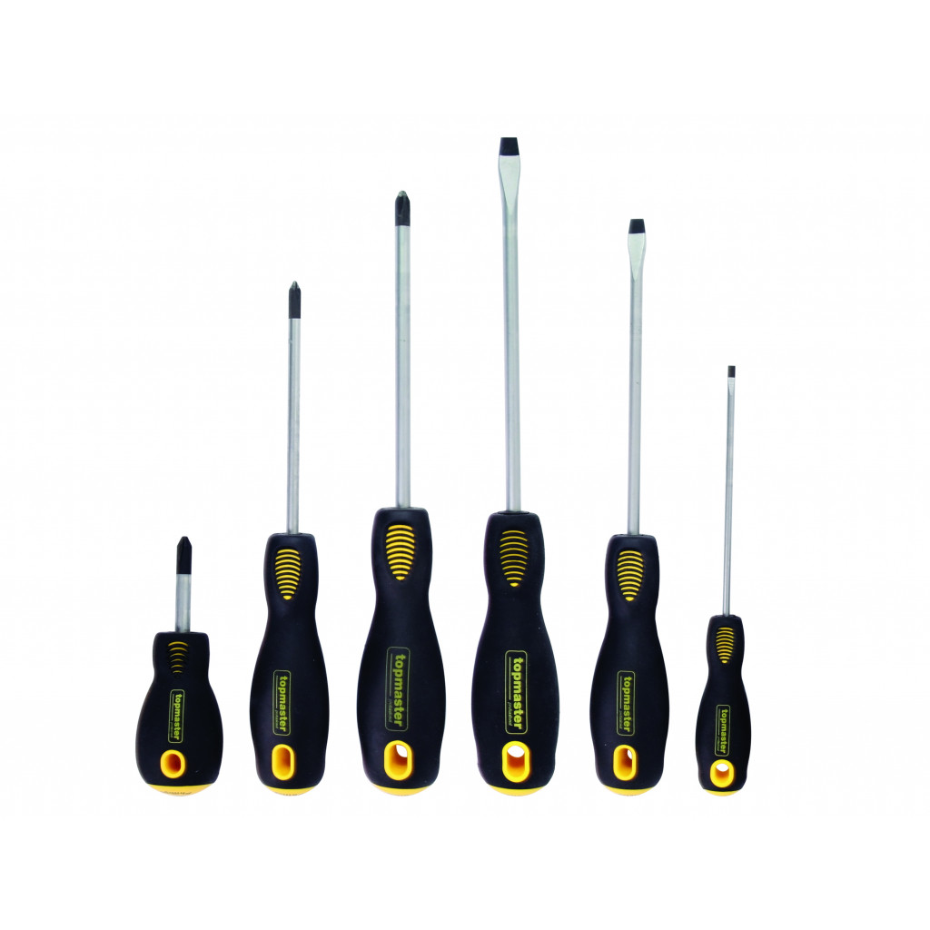 Отвертки прави и кръстати к-т 6бр SVCM Topmaster Professional