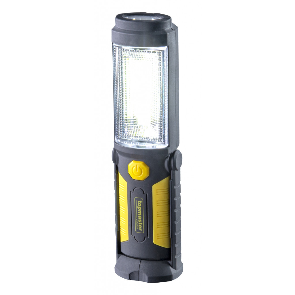 Лампа работна акумулат. 2 светлини 3W COB + 1W Topmaster Professional – Top Master Pro – снимка 1