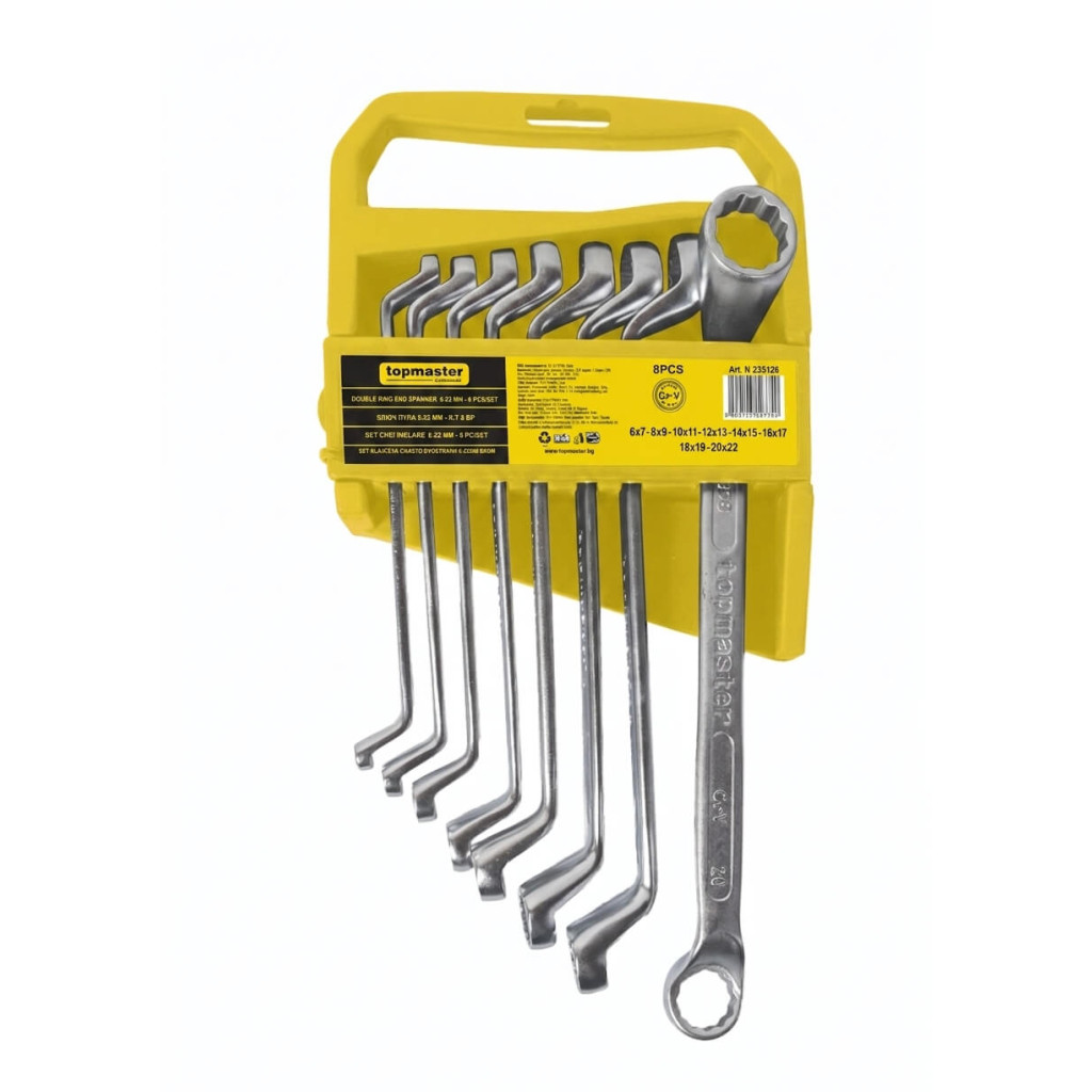Ключ лула к-т 8бр 6x22mm CR-V PRESS Topmaster Professional – Top Master Pro – снимка 1