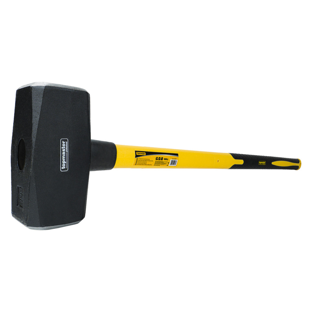 Чук каменарски с дръжка фибростъкло 8000 g TMP – Top Master Pro – снимка 1