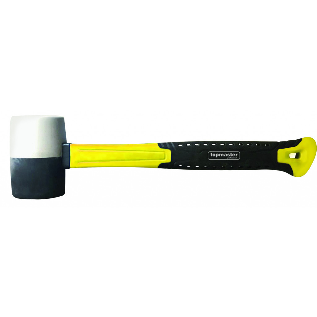 Чук гумен дръжка фибростъкло бял/черен 450g Topmaster Professional – Top Master Pro – снимка 1