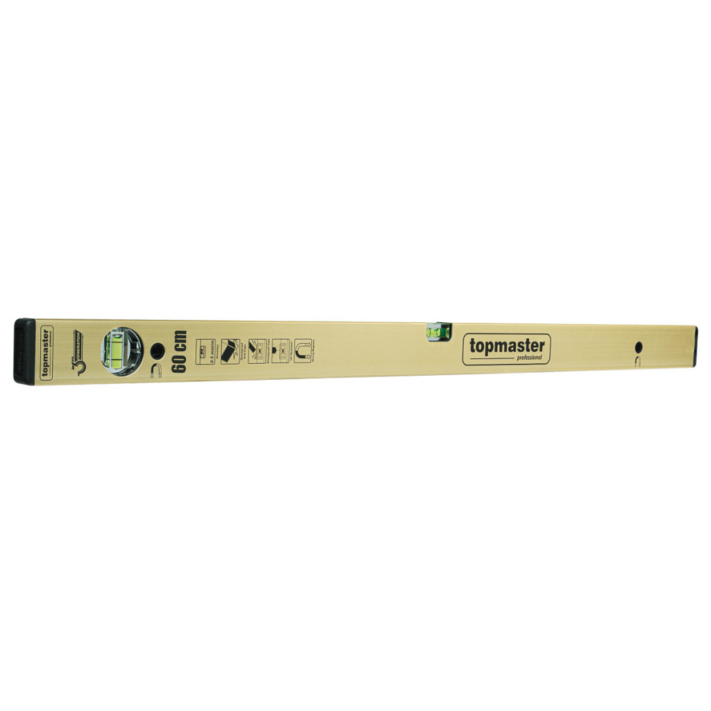 Нивелир алуминиев с магнит трето поколение 600mm Topmaster Professional – Top Master Pro – снимка 1