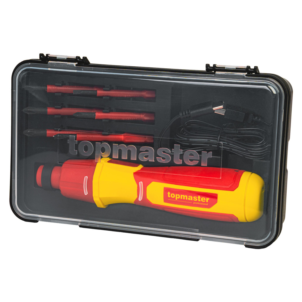 Акумулаторна отвертка VDE 1000V с накрайници TMP – Top Master Pro – снимка 1