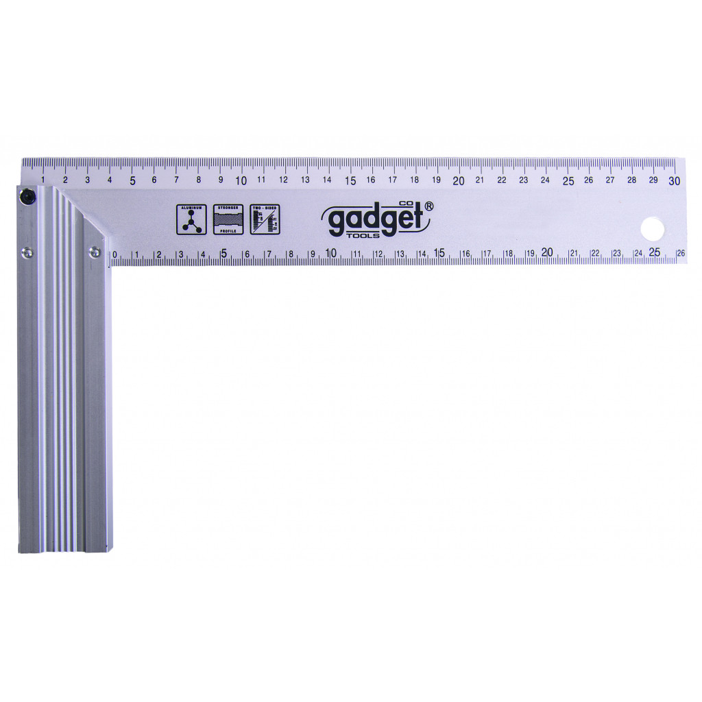 Ъгъл прав алуминиев 250mm GADGET – Gadget – снимка 1