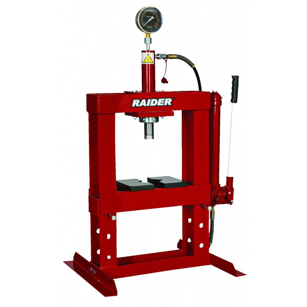 Преса хидравлична 10t настолна с манометър RAIDER RAIDER RAIDER RD-HP02 – Raider Power Tools – снимка 1