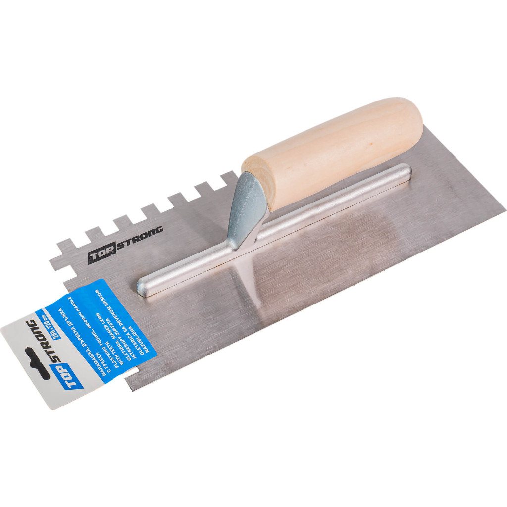 Маламашка дървена дръжка 280х120mm с гребен TopStrong – Top Strong – снимка 1