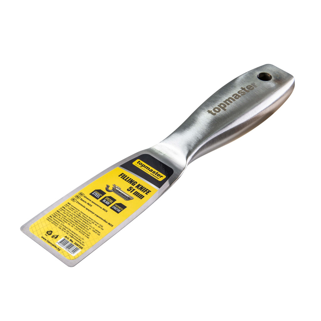 Шпакла монолитна INOX 51мм Topmaster Professional