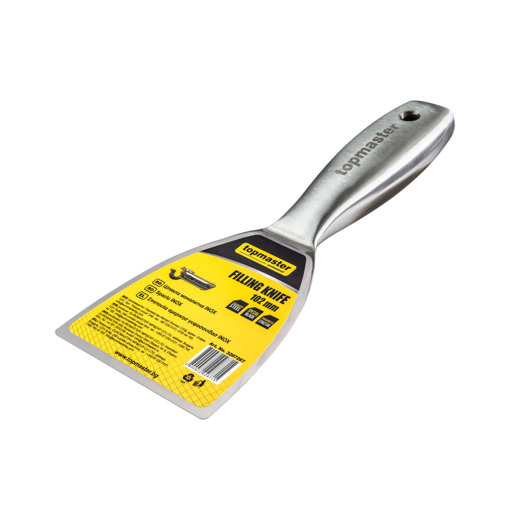 Шпакла монолитна INOX 102мм Topmaster Professional