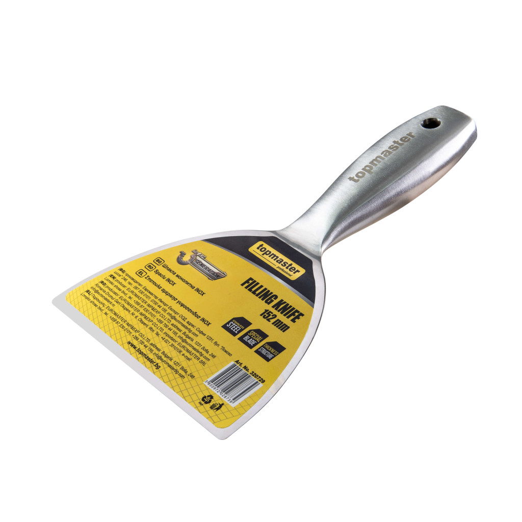Шпакла монолитна INOX 152мм Topmaster Professional – Top Master Pro – снимка 1