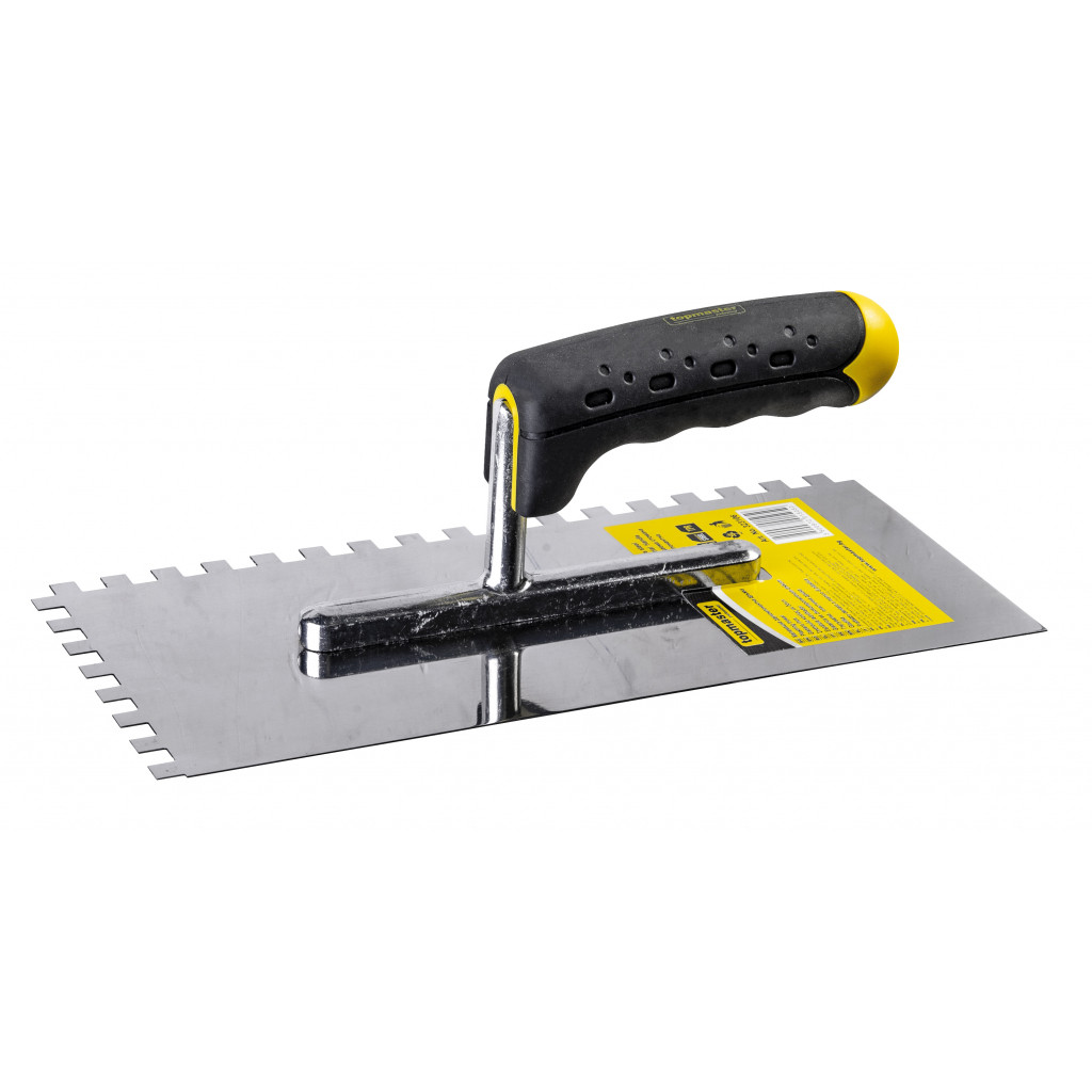 Маламашка нер. стомана 280Х130mm с гребен 10X10 Topmaster Professional – Top Master Pro – снимка 1