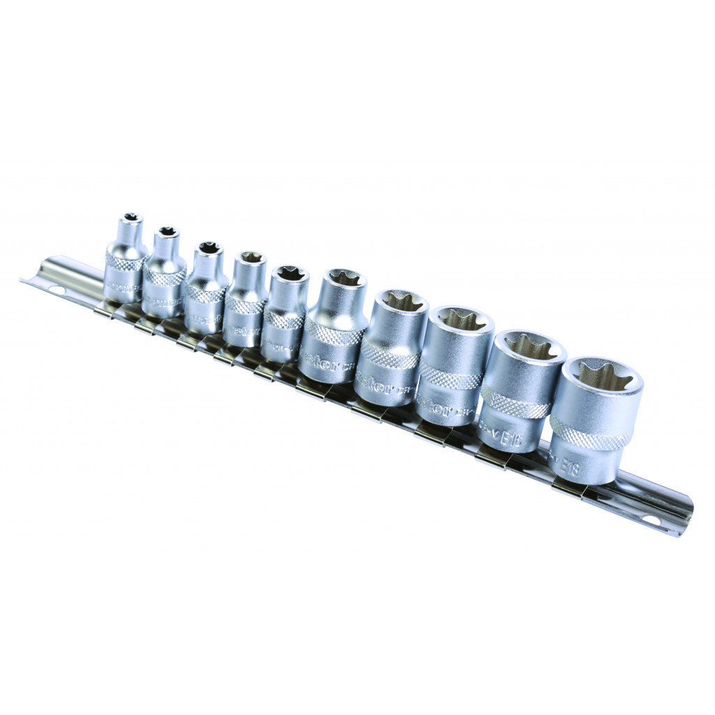 Вложки торкс 1/4"& 3/8" к-т 10бр CR-V Topmaster Professional – Top Master Pro – снимка 1