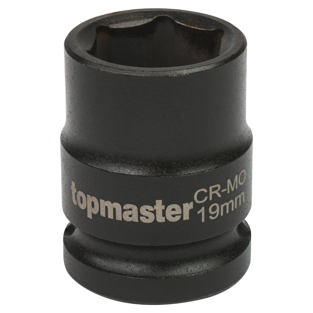 Вложка ударна 6 стенна 1/2"х19mm Topmaster Professional – Top Master Pro – снимка 1